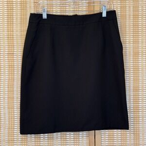 Linden Gray Womens 8 Skirt Black Office Minimalist Career Preppy Classic